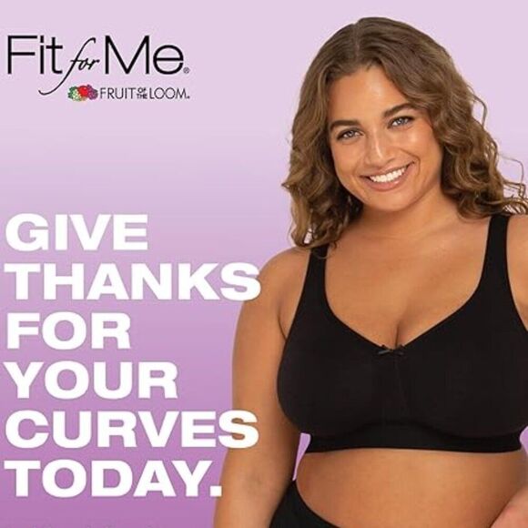 Womens Size 38G Plus Size Wireless Cotton Full Coverage BRA Black - Picture 2 of 10